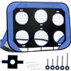 QSTDGVPW Porta da Calcio Trapezoidale Combinata Porta da Calcio Portatile Rete Calcio Allenamento Attrezzatura Resistente in Poliestere Oxford Adatta per