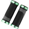 Yhenlovtt Manopole per manubrio in gomma da 222 mm, lunghezza 90 mm, diametro interno in alluminio, orientate all'utente, con anello di bloccaggio TPR per il massimo comfort (nero)