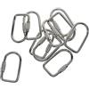 Generic 10 moschettoni con Chiusura a moschettone Fai da Te con Gancio per Portachiavi, Portachiavi Leggero Portatile con Chiusura a Vite, moschettone con