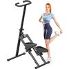HOFTME Salita per scale per casa, pieghevole, grande pedale, macchina da arrampicata verticale per allenamento di tutto il corpo, stepper per allenamento a casa con capacità di carico di 110 kg