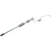 Yhenlovtt Canna da pesca portatile in fibra di carbonio con mulinello in metallo ABS con molla nera mare per pesca oceanica 5000 g utilizzo della fossa (canna da pesca 32 cm)