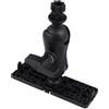 Lurrose Supporto Fish Finder in Nylon e Silicone Base Rotonda e Sede Esagonale, Piattaforma Multifunzionale per Accessori Pesca e Kayak, Soluzione di Montaggio