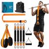 beibijio 9 pezzi Bande Elastiche Resistenza Pull up, 300 lbs regolabile Elastici Trazioni Alla Sbarra, 4 fasce per trazioni e 2 pedali, supporto per principianti durante l'allenamento di trazione