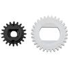 Yhenlovtt Parti di riparazione per mulinello Neo Baitcasting, ingranaggio di trasmissione di ricambio in plastica e set di 2 bobine nere W