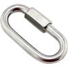 Yhenlovtt Catena da campeggio rapida in acciaio inossidabile color argento, 8 mm, per yacht e immersioni, capacità 12 mm, diametro 700 kg, carico fino a 1250 kg, connettore (Pac (8 mm)