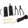 MotiveTech Hoist Bike Hoist, Gancio Portabici Portatile in Metallo, Accessori per Ciclismo, Rastrelliera per Riporre Biciclette, Tavole da Surf, Canoe, Kayak da