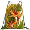 cchgnm Borsa da palestra con stampa di uccelli tropicali del paradiso, leggera e pieghevole, borsa multifunzione per sport, yoga, viaggio
