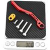 Yhenlovtt Guida per catena anticaduta in lega di alluminio in acciaio inossidabile per bici da strada compatibile con deragliatori anteriori 34t52t 30g Lightwe (rosso)
