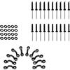predolo 10 Pezzi Kayak Pad Rivetti Dadi a Vite Bungee Tie Down in Nylon Resistente per Organizzazione Accessori su Canoa E Barca Adatti per