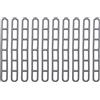 JTQYFI 10 tenditori per tenda a 6 fori, fibbia da campeggio, in plastica, per esterni, giardino, ombreggiature, campeggio, fibbia