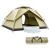 SWTHM Tenda da campeggio pop up, 3-4 persone, automatico, istantaneo, doppio strato, impermeabile, protezione UV, tenda a cupola 10 secondi di installazione, con borsa per il trasporto, per campeggio