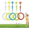 Generico Gioco di Lancio degli Anelli per Adulti - Giocattoli Educativi Divertenti e Colorati - Giochi Da Giardino All'Aperto - Spiaggia Campeggio Patio Campo Picnic Compleanno Matrimonio Carnevale Estate