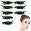 Generico Finte Ciglia - 4 Paia Impermeabili Ciglia Finte Adesivi | Adesivi Impermeabili Per Trucco Bellezza Con Brillantini Effetto Eyeliner Per Donne Ragazze Principianti Uso Quotidiano