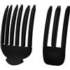Generisch Clip per radice dei capelli, clip per radice, 3/6 denti, per volume dei capelli ricci, 2 fermagli per capelli con volume naturale (nero)