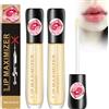Wootapson 2Pc Vitamin e Lip Serum,Lip Plumping Serum Instant Lip Filler,Lip Gloss Plumper,Vitamin E Lip Plumping Serum,Plumping Lip Balm Lascia,Elimina La Secchezza Rughe Migliora La Lucentezza Paffuta