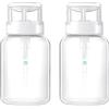 wangjiangda 2 Pezzi Dispenser per Smalto 200 ml Bottiglia per Solvente per Unghie e Struccante, Flaconi Dispenser per Pompa