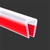 Protalwell Profilo in gomma trasparente, protezione trasparente autoadesiva per bordi in metallo, legno, compensato, vetro, materiale in silicone, protezioni per bordi a U da 8 mm, lunghezza 6 m