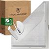 MÜCKENMEISTER® Zanzariera Finestra (130x150 cm, bianco) in fibra di vetro - Zanzariera con Velcro - Zanzariere per Finestre ritagliabile - Zanzariera Velcro per finestre con nastro adesivo