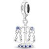 Mon & Sons Catena di sicurezza per la salute mentale con scritta Birthday ADHD, ciondolo commemorativo in argento Sterling 925, compatibile con braccialetti Pandora Moments, 4mm Hole, Metallo Argento sterling