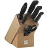 ZWILLING Set di Coltelli con Ceppo, Marrone, 7 Pezzi