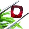 Chirag Gems 4.50 CT Naturale Birmano Sangue Rosso Rubino Cuscino Forma Certificato Loose