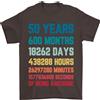 Gildan T-Shirt Per Uomo 50 Anni 50° Compleanno 100% Cotone