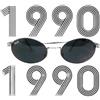 Unlimited occhiali da sole uomo vintage UNLIMITED anni 90's metallo ovali argento italia