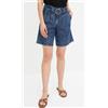 Freemans Pantaloni Corti In Denim FREEMANS Con Cintura Blu UK 22 Plus (fmn72-1)