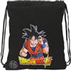 safta DRAGON BALL COMBAT - Zaino a sacco piatto, grande, ideale per bambini di diverse età, comodo e versatile, qualità e resistenza, 35 x 40 cm, Nero, M, Casual