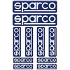 Sparco S09003 Kit di 10 Adesivi, Blu
