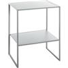 HAKU Tavolino grigio, metallo - Dim. L 45 x A 60 x P 35 cm, Stile Moderno
