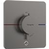 hansgrohe ShowerSelect Comfort Q - Miscelatore termostatico incasso, Rubinetto termostatico con blocco di sicurezza (SafetyStop) a 40° C, Termostato, 1 utenza, cromo nero spazzolato