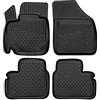 Element tappetini in gomma 3D premium su misura adatti per SUZUKI Ignis, Mk 3 (III), 2016->, Hatchback 5 porte, 4 pezzi.