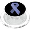 esophageal cancer awareness Nastro di supporto pervinca per la consapevolezza del cancro esofageo PopSockets PopGrip per MagSafe