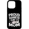 Siamese Cat Mama Feline Lover Funny Custodia per iPhone 15 Pro Max Orgoglioso gatto siamese mamma