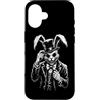 Animali Gotici E Regali Gotici Grunge Custodia per iPhone 16 Coniglio Gotico Raccapricciante, Coniglietto Horror,