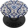 Preposh Mediterraneo Blue Tile Azulejo Mosaico Vintage Arte Estetica PopSockets PopGrip Adesivo