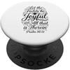Softball Faith Designs for Religious Sof Softball Christian Softball Mamma Salmo Bibbia Verso PopSockets PopGrip Adesivo