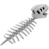 Generico Peluche costume scheletro di dinosauro | Copricapo di dinosauro portatile | Maschera da teschio Dino con colonna vertebrale | Giocattolo fossile realistico per Halloween e cosplay, 80/120 cm.