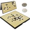 Luoyer Go Set da gioco magnetico pieghevole gioco da tavolo portatile tradizionale cinese Weiqi set con pietre magnetiche per adulti viaggio Gomoku (piccolo 28 cm)