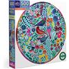 eeBoo Puzzle 500 pièces : Quatre oiseaux
