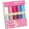 Gütermann Creativ Cute and Pink Set di Fili da Cucire - Filo Universale e Effetto Metallico per Progetti di Cucito, Poliestere, 10 Bobine - 1 Set