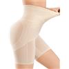 KLVEE Shapewear per Donne Controllo della Pancia, Pantaloncini Modellanti a Vita Alta, Mutandine per Sollevamento Glutei, Cintura Modellante più Sottile, Nude, Small