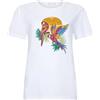 Liu Jo Donna T-Shirt Manica Corta WA6237JS923 Cotone Bianco S