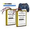TQTHL 2 batterie LIP1522 per Sony Playstation 4 PS4 Slim Pro Dualshock 4 CUH-ZCT2 CUH-ZCT2U CUH-ZCT1E CUH-ZCT1H CUH-ZCT1U Wireless Controller (spina grande e piccola)
