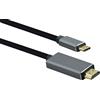 Helos Cavo di collegamento Helos, USB 3.1 Type-C™/HDMI maschio, PREMIUM, 1,8 m, nero