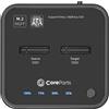 CoreParts MS-CLONER-SATA Unità di archiviazione Docking Station USB 3.2 Gen 2 (3.1 Gen 2) Type-C Nero (MS-CLONER-SATA)