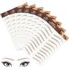 HENGBIRD 8 fogli adesivi 4D per sopracciglia, impermeabili, durevoli e rimovibili, per donne, naturali, simili ai capelli marroni, per il trucco, per la cura del tatuaggio