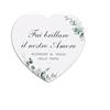 ZhangJJJJJJJ 100 biglietti di auguri per matrimonio, con stelle scintillanti, per torte nuziali, anniversari, promesse di fidanzamento, decorazioni (cuore verde)