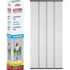 tesa Insect Stop Zanzariera Lamellare per Porta STANDARD - Zanzariera in 4 Pezzi con Nastro Adesivo Attacca & Stacca - Senza Perforazione - Antracite, 120 cm x 250 cm
